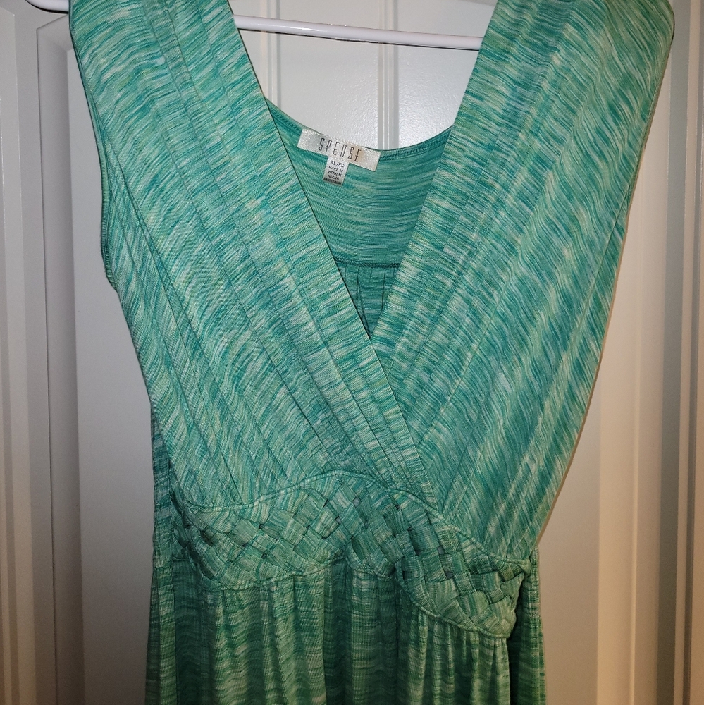 XL Spring green maxi dress